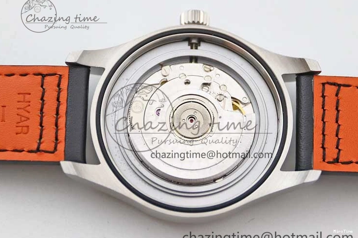 MIROTIME 0122 Vibrant Mark XVIII IW327001 SS M+F 1:1 Best Edition Black Dial on Black Leather Strap A 7055